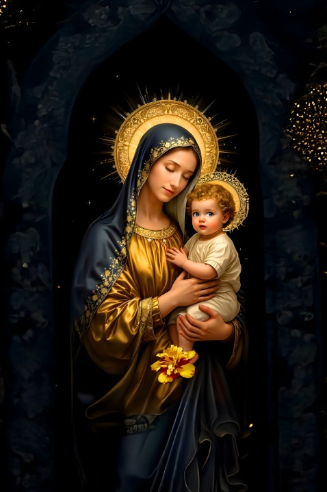 BRUSH ESTAMPADO SEMANA SANTA IMAGEN 75X50cm