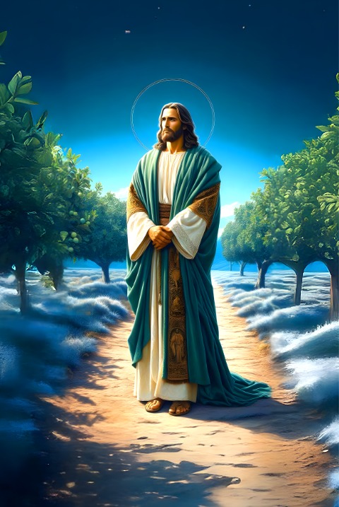 BRUSH ESTAMPADO SEMANA SANTA IMAGEN 75X50cm