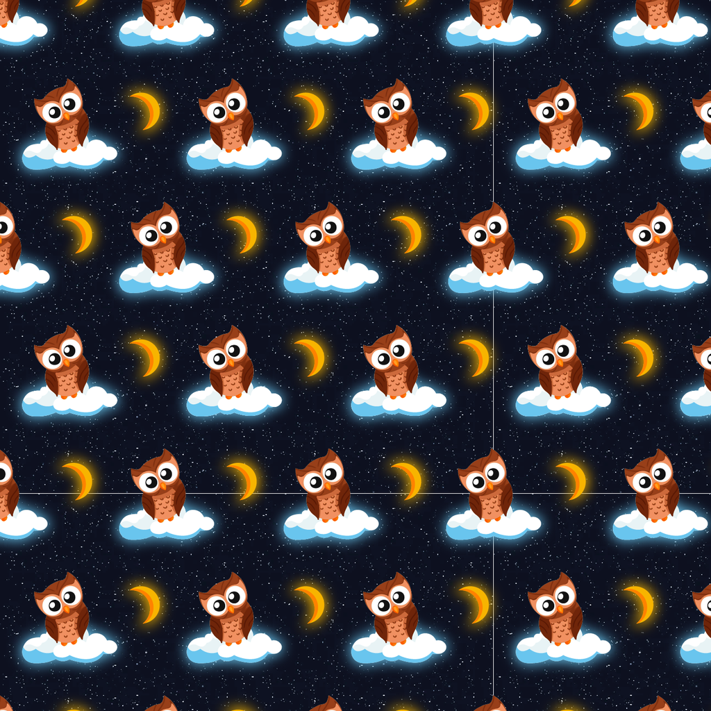 BRUSH ESTAMPADO BUHOS NOCHE