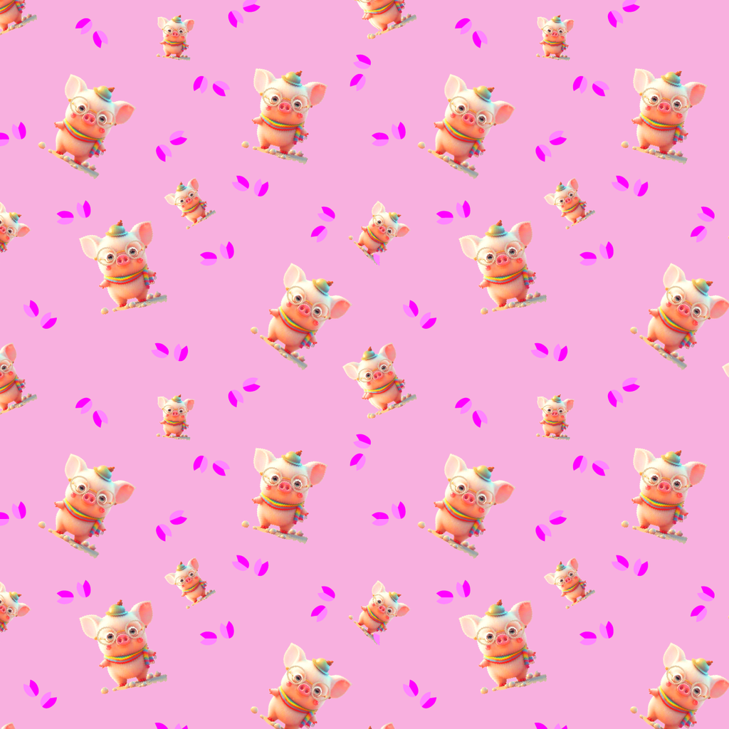 BRUSH ESTAMPADO CHANCHO FIESTERO