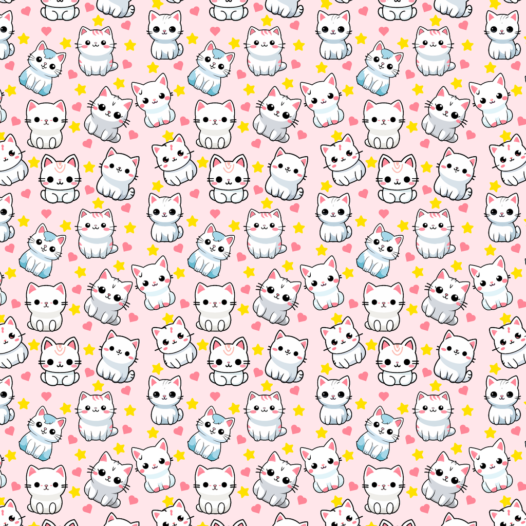 BRUSH ESTAMPADO GATITO FONDO ROSA