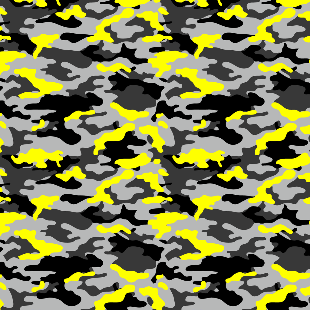 BRUSH ESTAMPADO CAMUFLAJE AMARILLO & GRISES