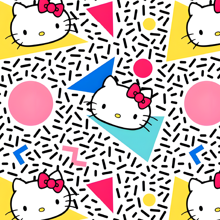 BRUSH ESTAMPADO HELLO KITTY RETRO