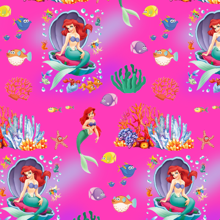 BRUSH ESTAMPADO LA SIRENITA 0