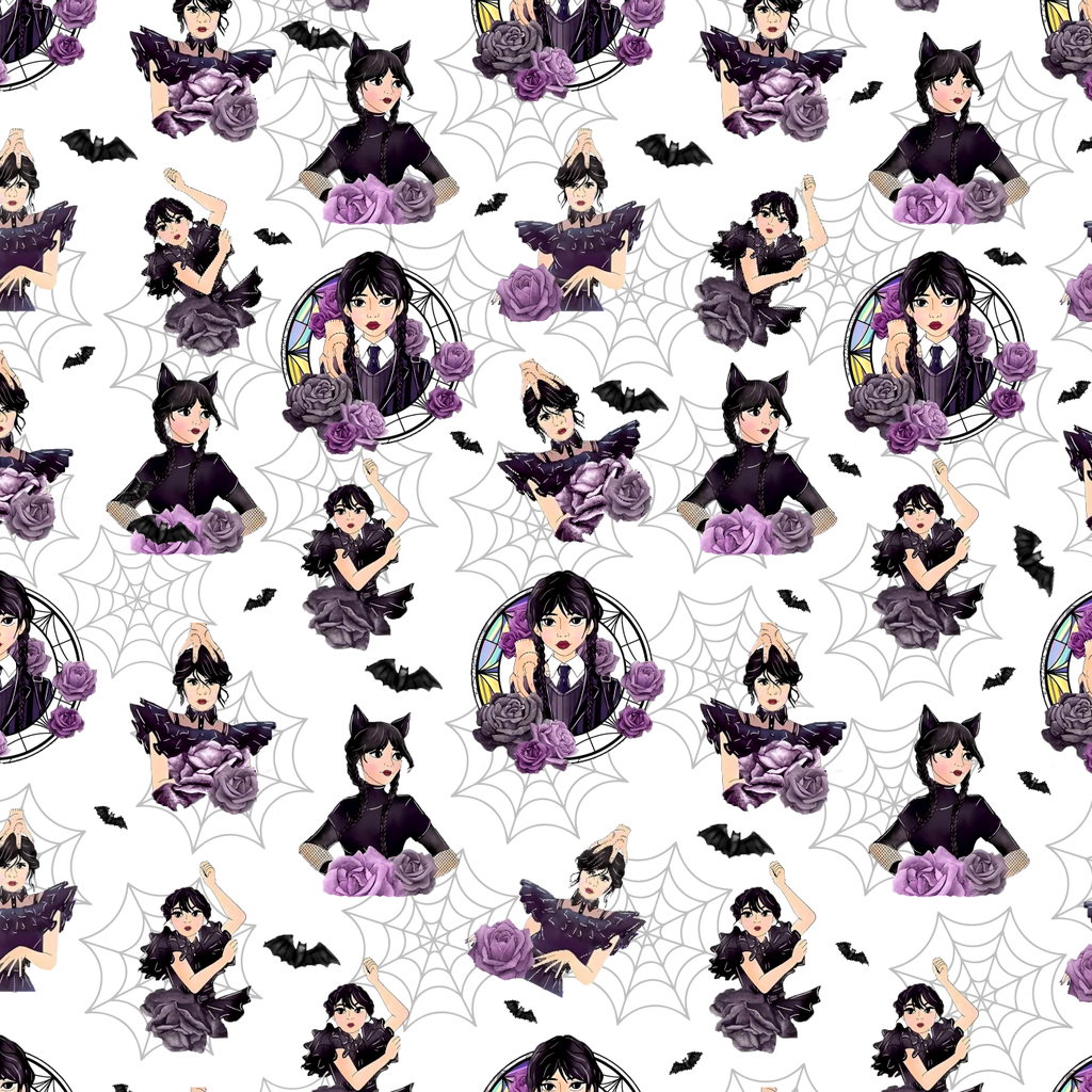 BRUSH ESTAMPADO MERLINA FONDO TELARAÑAS