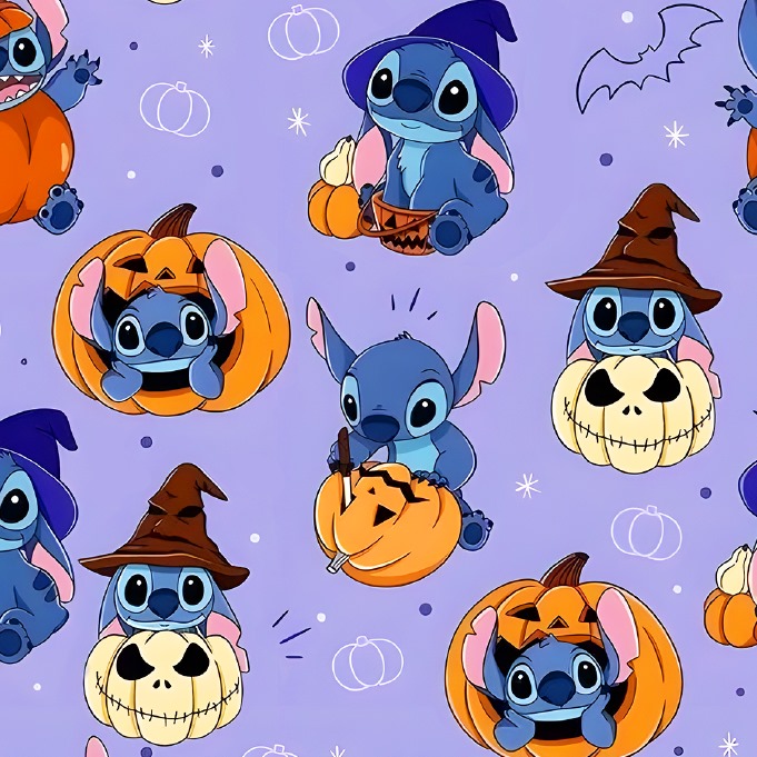 BRUSH ESTAMPADO STITCH HALLOWEEN