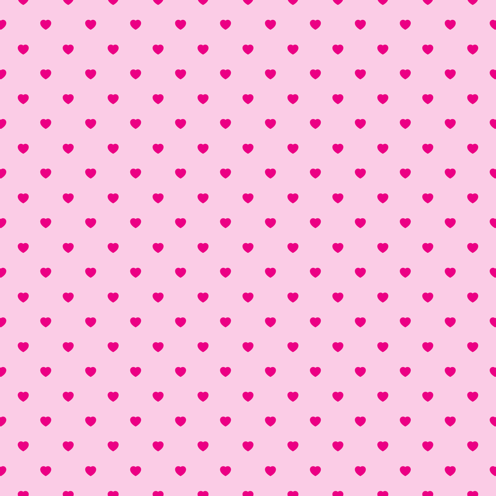 SATIN ESTAMPADO CORAZONES FUCSIA & FONDO ROSADO