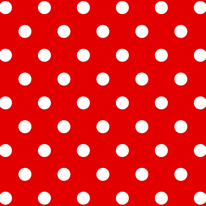 BRUSH ESTAMPADO PUNTOS BLANCOS FONDO ROJO