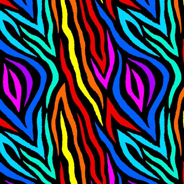 BRUSH ESTAMPADO CEBRA VIOLETA CELESTE