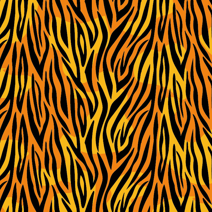 BRUSH ESTAMPADO TIGRE NARANJA