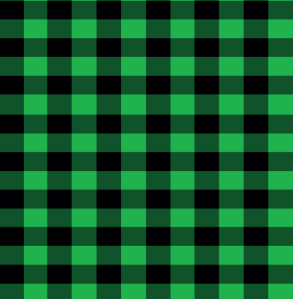 BRUSH ESTAMPADO CUADROS VERDES Y NEGROS