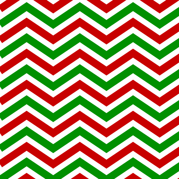 BRUSH ESTAMPADO LINEAS ZIGZAG BLANCAS, ROJAS & VERDES