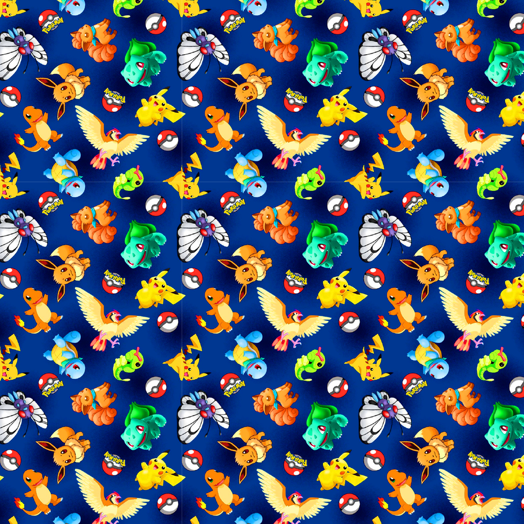 BRUSH ESTAMPADO POKEMON PIKACHU INICIALES