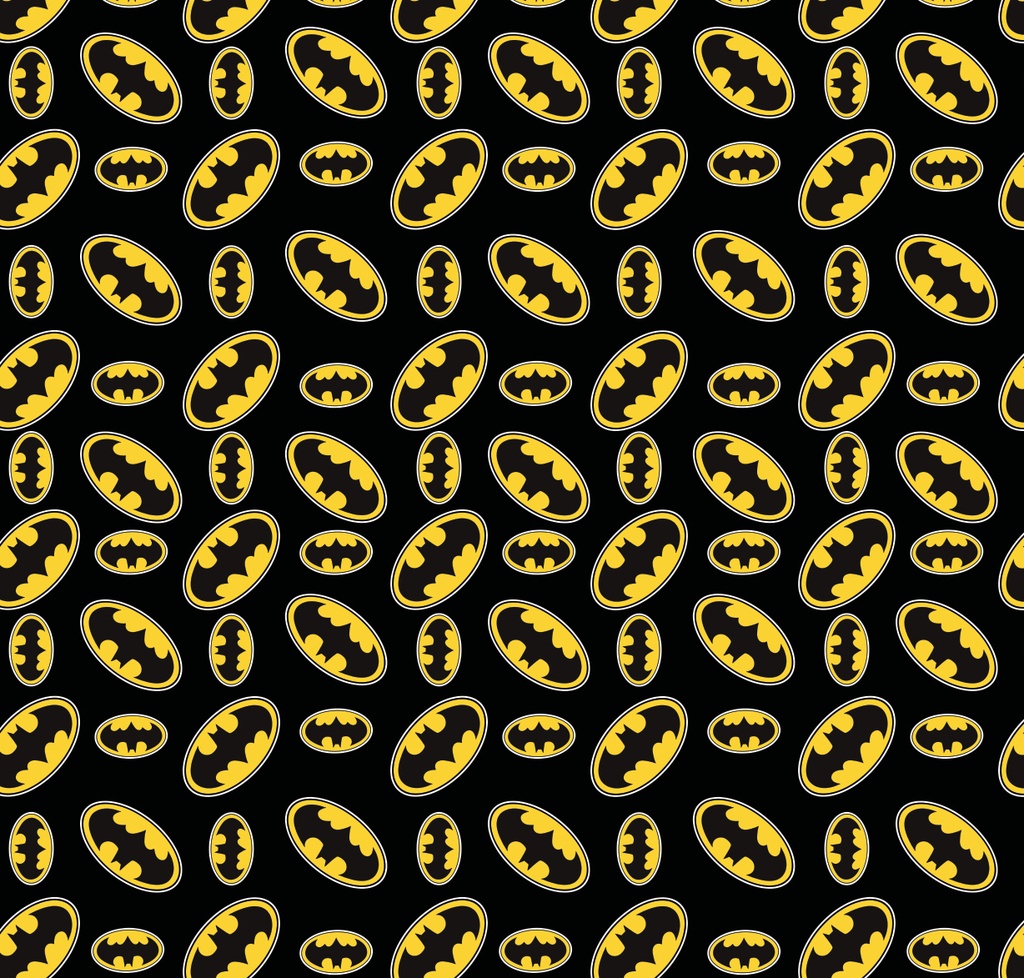 BRUSH ESTAMPADO BATMAN LOGO FONDO NEGRO