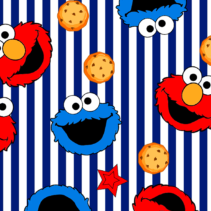 BRUSH ESTAMPADO ELMO Y COMEGALLETAS