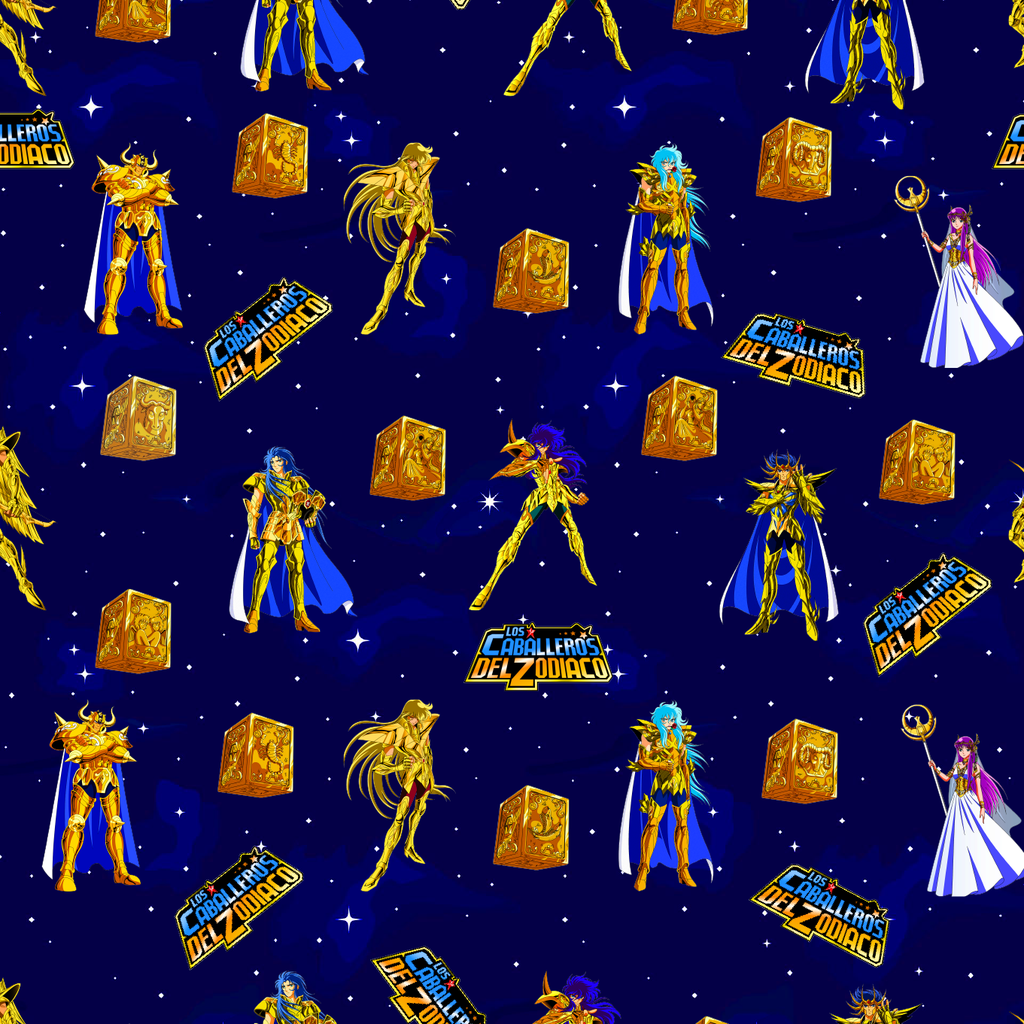 BRUSH ESTAMPADO CABALLEROS DEL ZODIACO