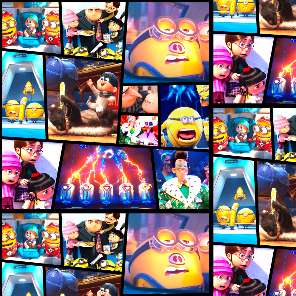 BRUSH ESTAMPADO COLLAGE MI VILLANO FAVORITO 4