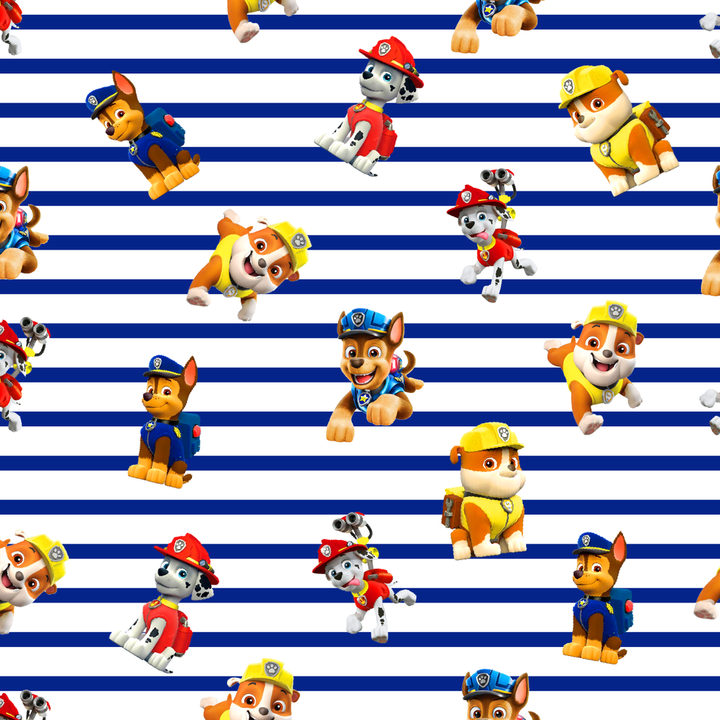 BRUSH ESTAMPADO PAW PATROL NIÑO FONDO BLANCO & AZUL