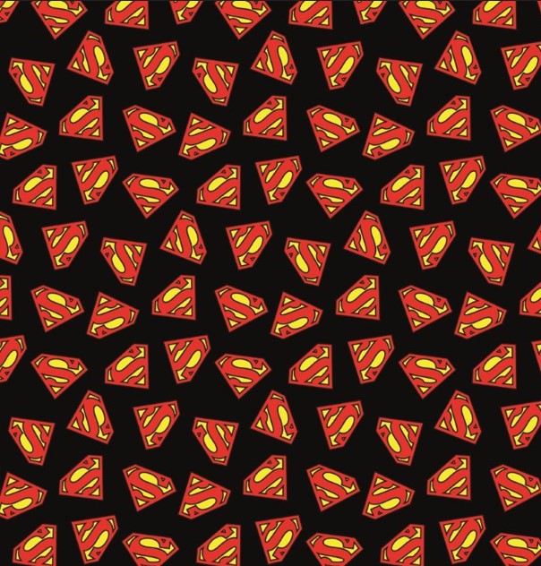 BRUSH ESTAMPADO DC SUPERMAN LOGO NEGRO