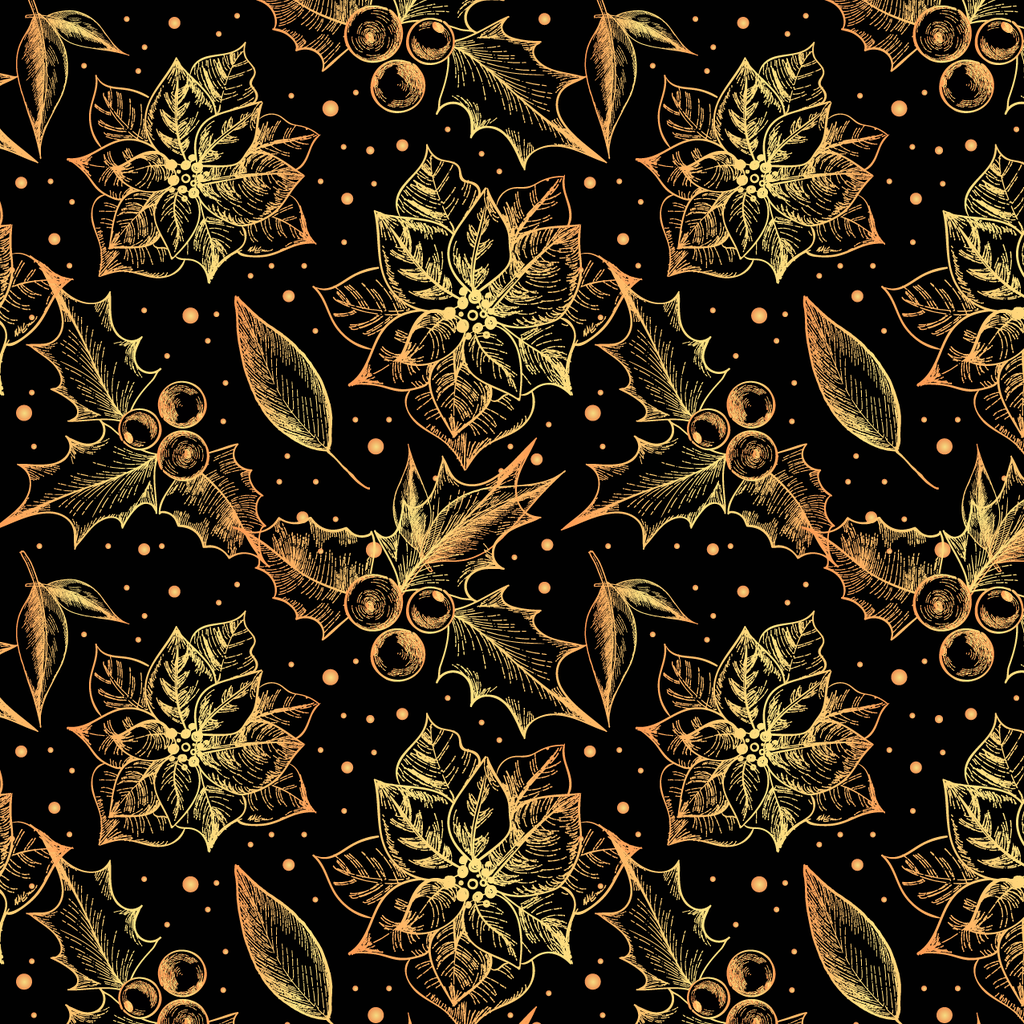 BRUSH ESTAMPADO RAMILLETE DORADO