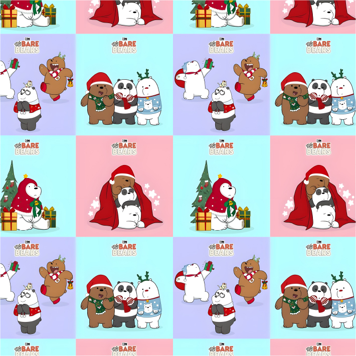 BRUSH ESTAMPADO ESCANDALOSOS NAVIDAD CUADROS