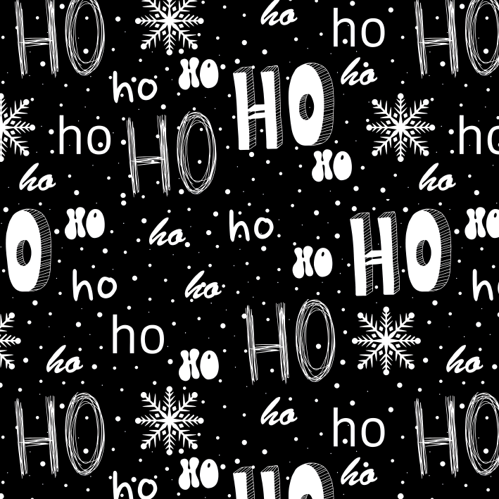 BRUSH ESTAMPADO SANTA NEGRO