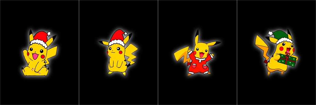 BRUSH ESTAMPADO POKEMON FRENTE NAVIDAD  4