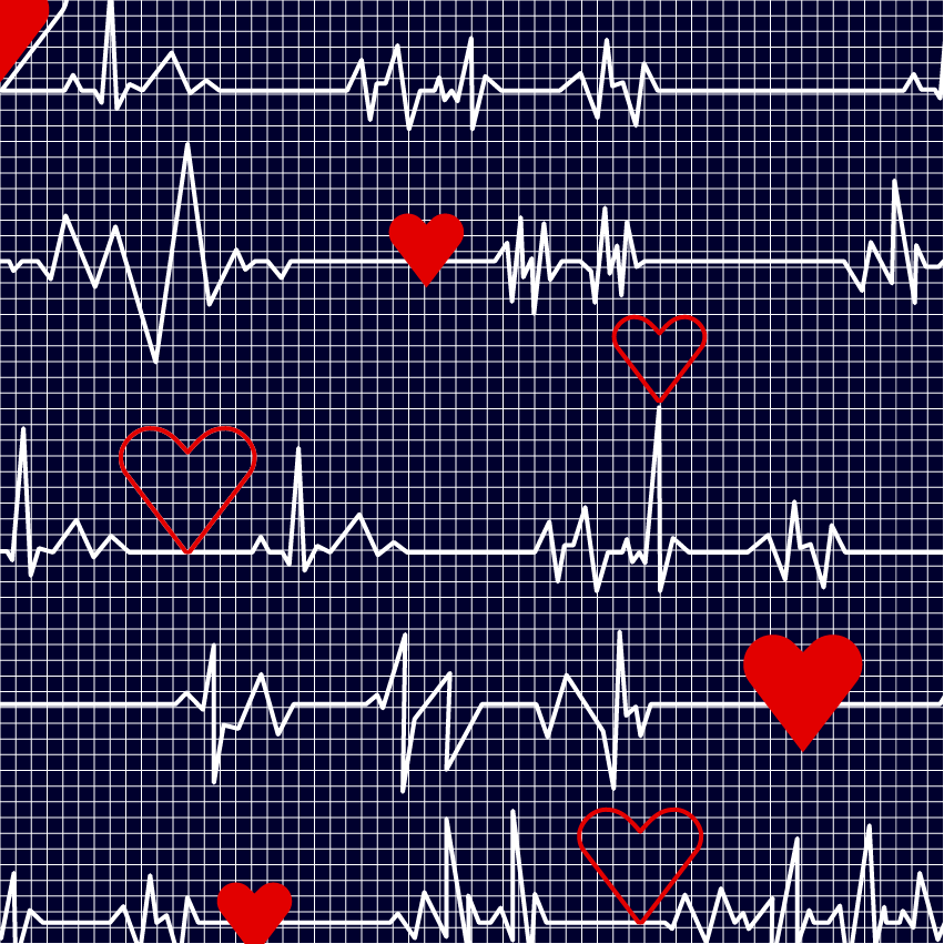 SATIN ESTAMPADO SAN VALENTIN LATIDOS DEL CORAZON