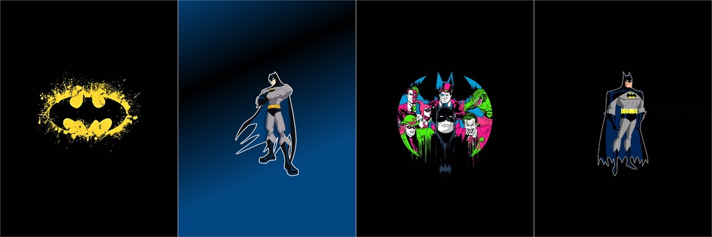 BRUSH ESTAMPADO FRENTES BATMAN FONDO NEGRO NIÑO