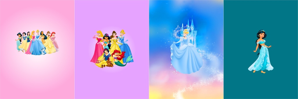 BRUSH ESTAMPADO FRENTES DISNEY PRINCESAS NIÑA