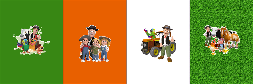 BRUSH ESTAMPADO FRENTES GRANJA DE ZENON NIÑO