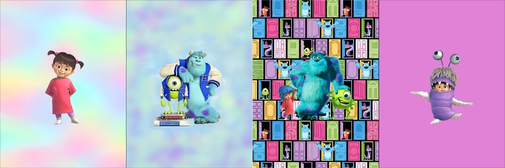 BRUSH ESTAMPADO FRENTES MONSTER INC BOO NIÑO