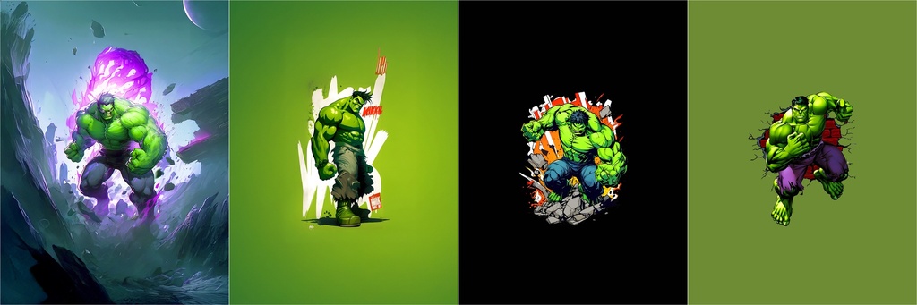 BRUSH ESTAMPADO FRENTES HULK FONDO NIÑO