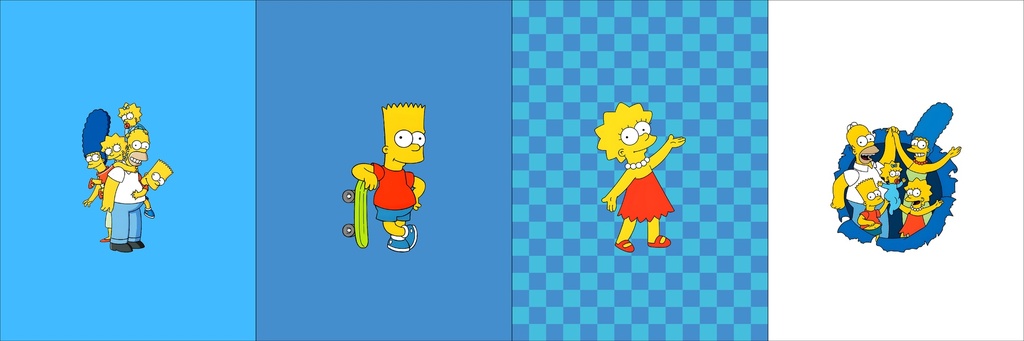 BRUSH ESTAMPADO FRENTES LOS SIMPSONS NIÑO