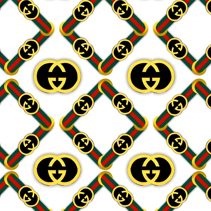 BRUSH ESTAMPADO GUCCI FONDO BLANCO