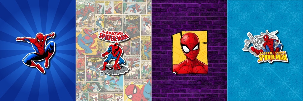 BRUSH ESTAMPADO FRENTES SPIDER-MAN NIÑO