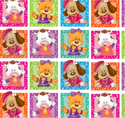 BRUSH ESTAMPADO MASKOTITAS