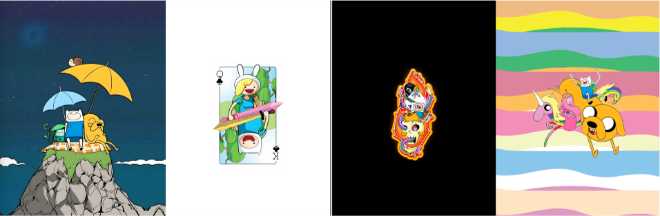 BRUSH ESTAMPADO FRENTES HORA DE AVENTURA NIÑO