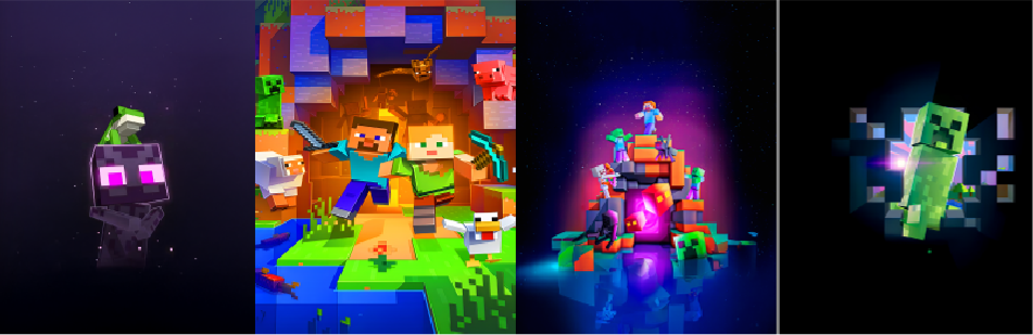 BRUSH ESTAMPADO FRENTES MINECRAFT NIÑO