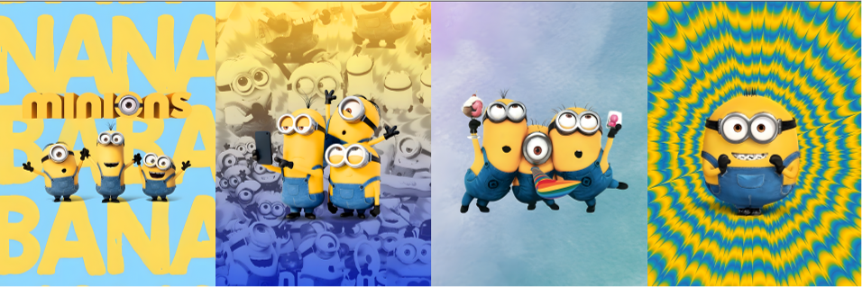 BRUSH ESTAMPADO FRENTES MINIONS NIÑO