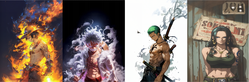 BRUSH ESTAMPADO FRENTES ONE PIECE NIÑO