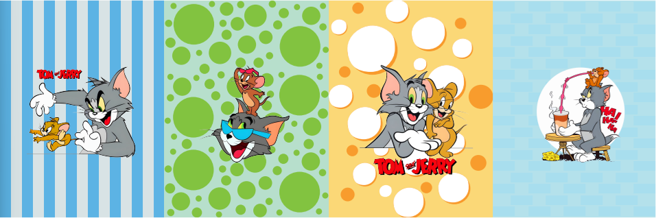 BRUSH ESTAMPADO FRENTES TOM & JERRY NIÑO