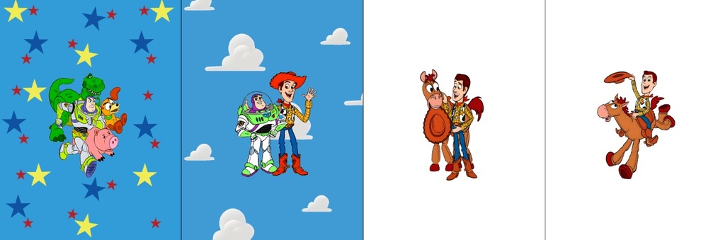 BRUSH ESTAMPADO FRENTES TOY STORY NIÑO