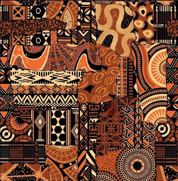 BRUSH ESTAMPADO CARIBEÑO RECUADROS MIXTOS