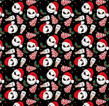 BRUSH ESTAMPADO JACK SKELLINGTON NAVIDEÑO  ARBOL
