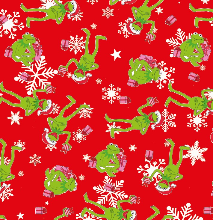 BRUSH ESTAMPADO NAVIDAD RANA KERMIT