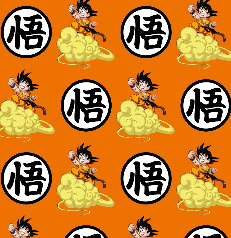 BRUSH ESTAMPADO GOKU NARANJA