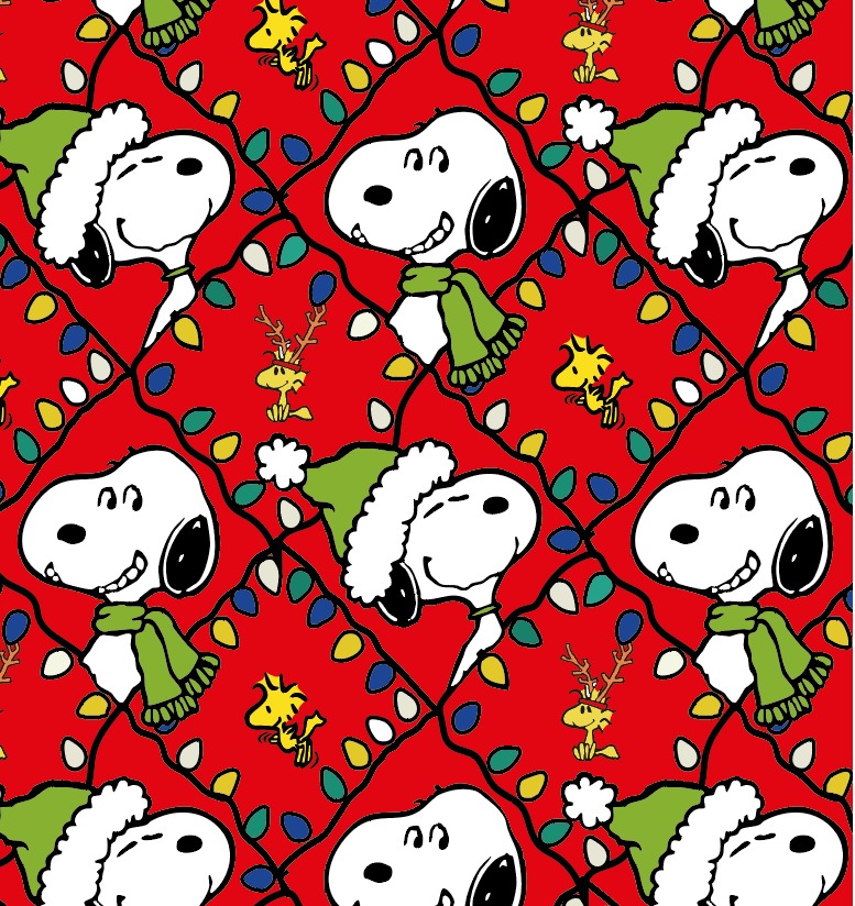 BRUSH ESTAMPADO SNOOPY NAVIDAD CUADROS