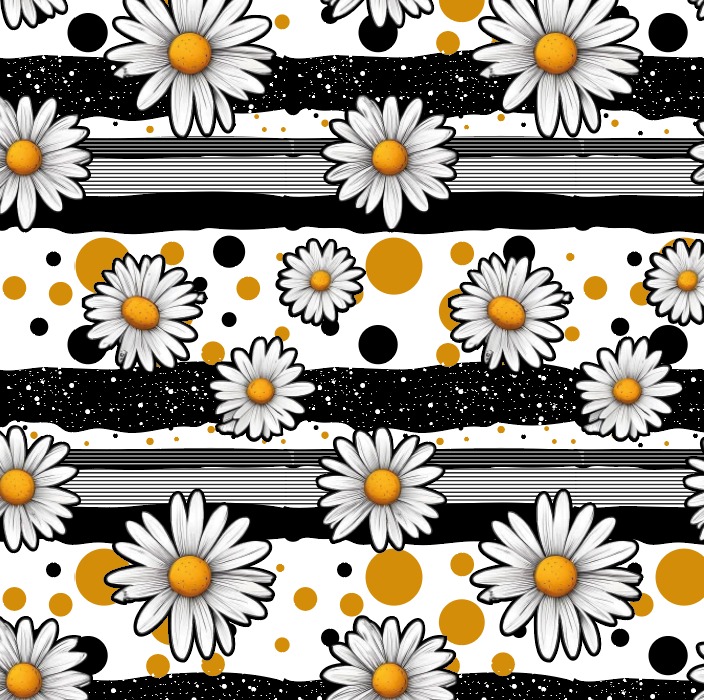 BRUSH ESTAMPADO FLOR MARGARITAS