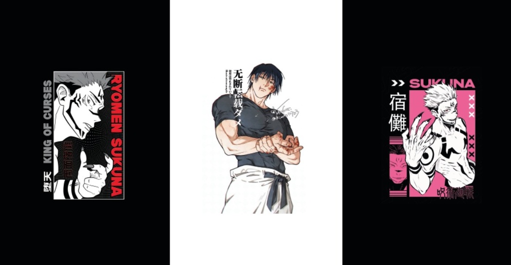 BRUSH ESTAMPADO FRENTES JUJUTSU KAISEN ADULTO